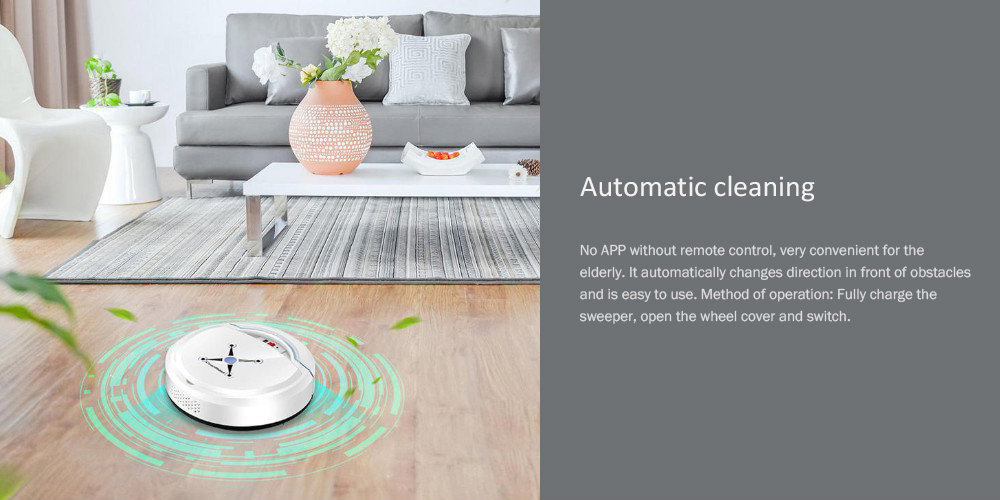 Home Smart Ultra-thin Small Charging Sweeping Robot Automatic Mopping Machine Cleaning Vacuum Cleaner