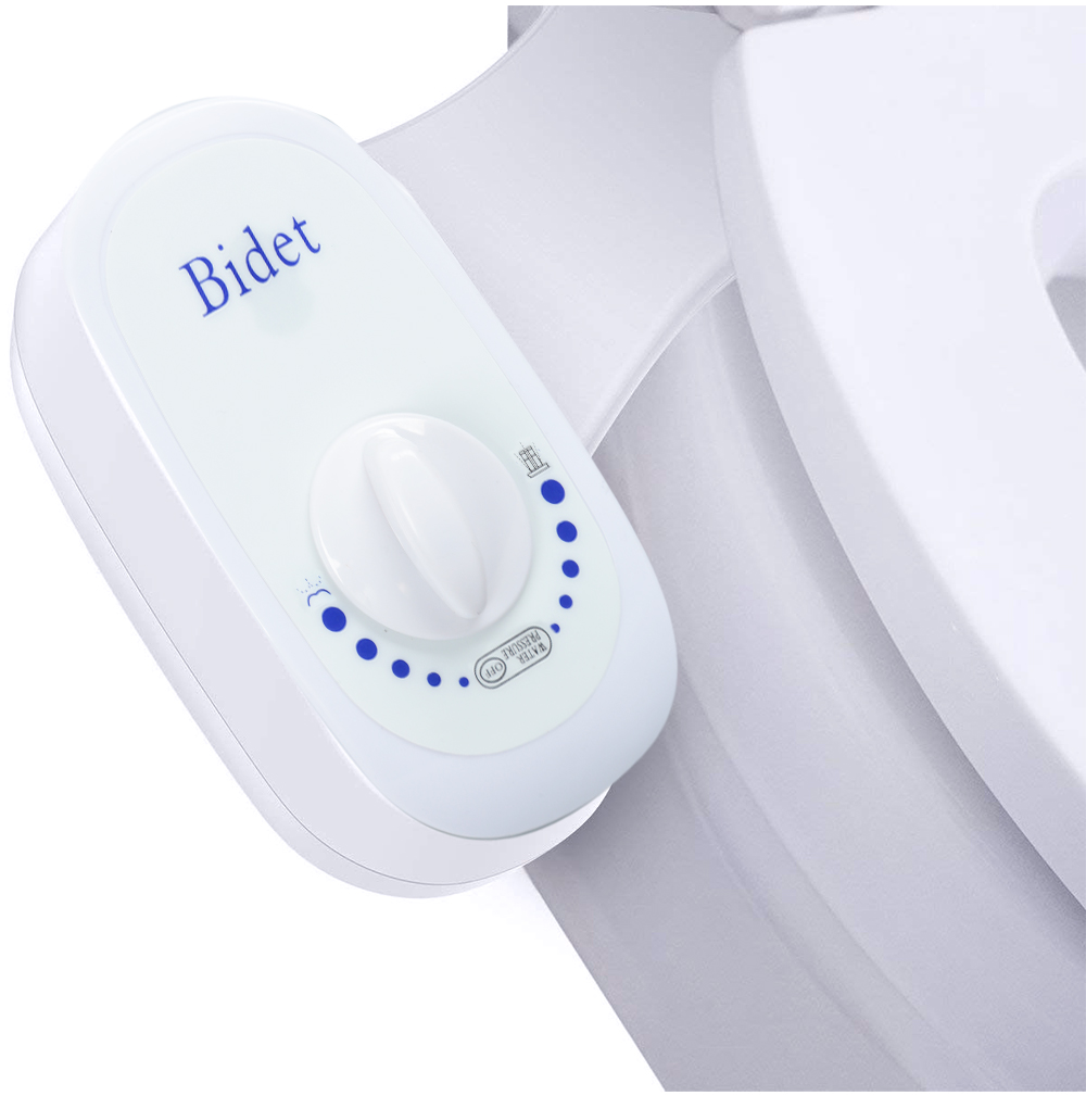Non-electric Mechanical Bidet Toilet Seat Attachment Fresh Water Spray