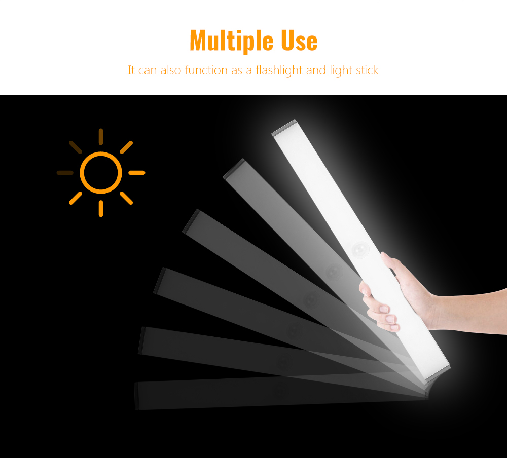 Portable LED Body Induction Light Magnetic Suction for Aisle Bathroom
