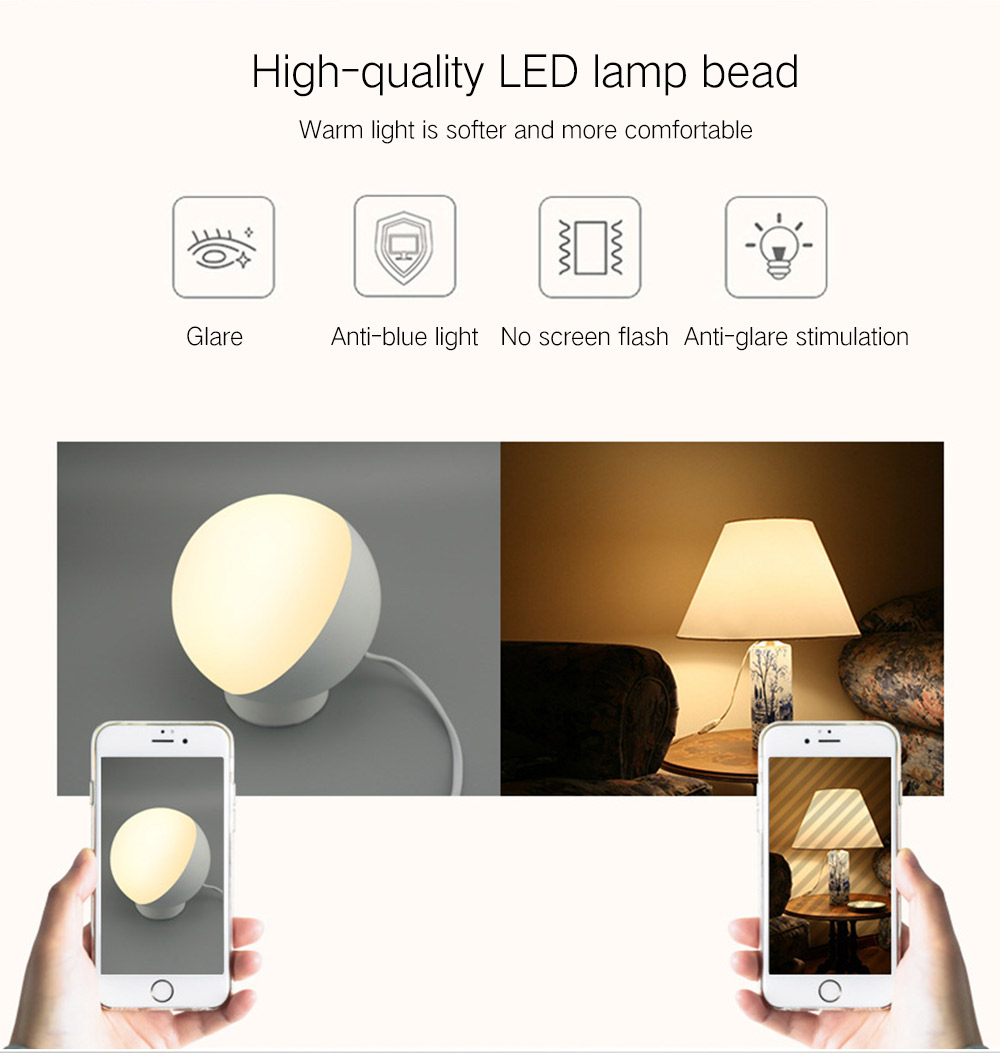 Smart WiFi Voice Control Round Shape LED Table Lamp