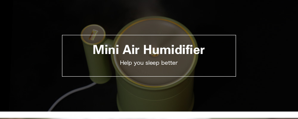 Mini Air Humidifier with LED Light USB Fan