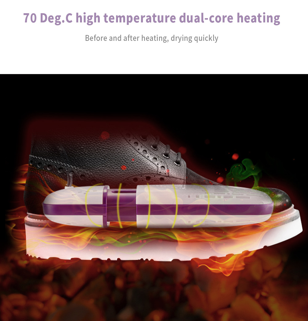 Chunxiao Timed Adjustable Deodorization Sterilization Dual-core Heating Shoes Dryer