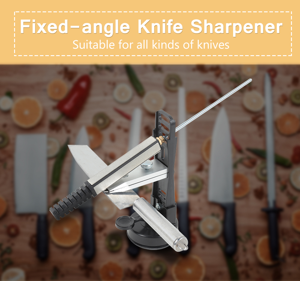 Diamond Fixed-angle Knife Sharpener with 200 / 400 / 600 / 1000 Granularity