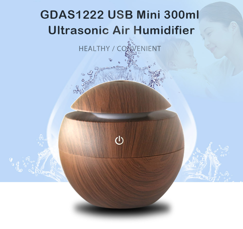 GDAS1222 USB Mini 300ml Ultrasonic Air Humidifier