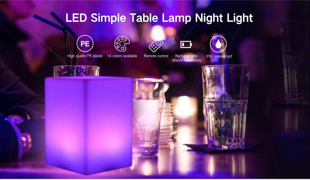 LED Simple Table Lamp Night Light for Bar Bedside