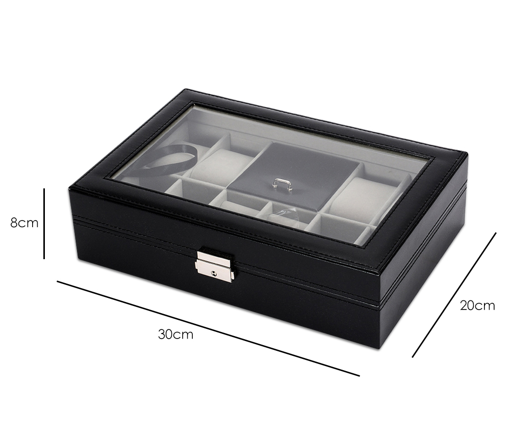 Portable Leather Watch Jewelry Storage Box