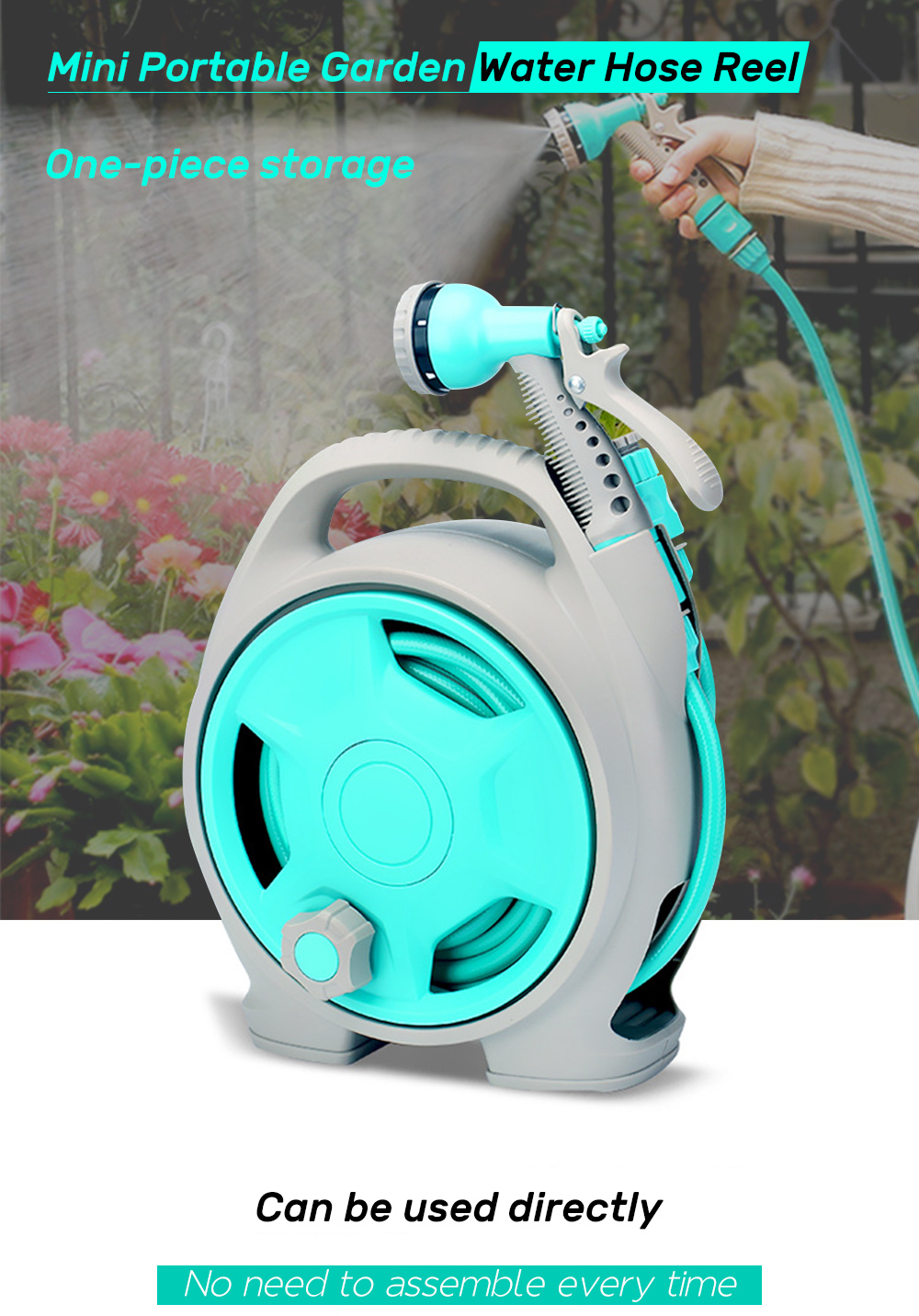 Mini Portable Garden Water Hose Reel