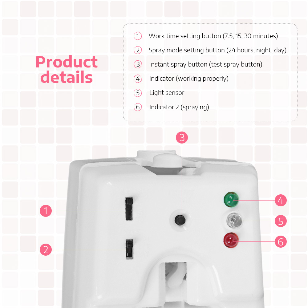 Automatic Aerosol Dispenser Flavoring Machine Home Hotel Toilet Air Freshener