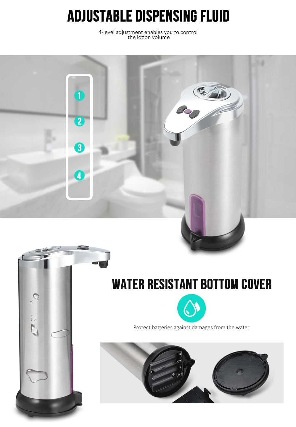 Automatic Soap Dispenser Infrared Sensing Induction for Bathroom