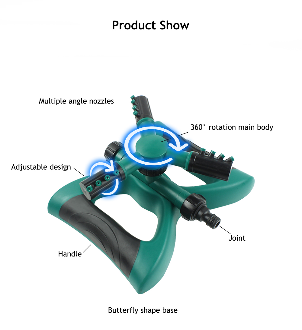 Adjustable Pulse Sprinkler with Butterfly Base