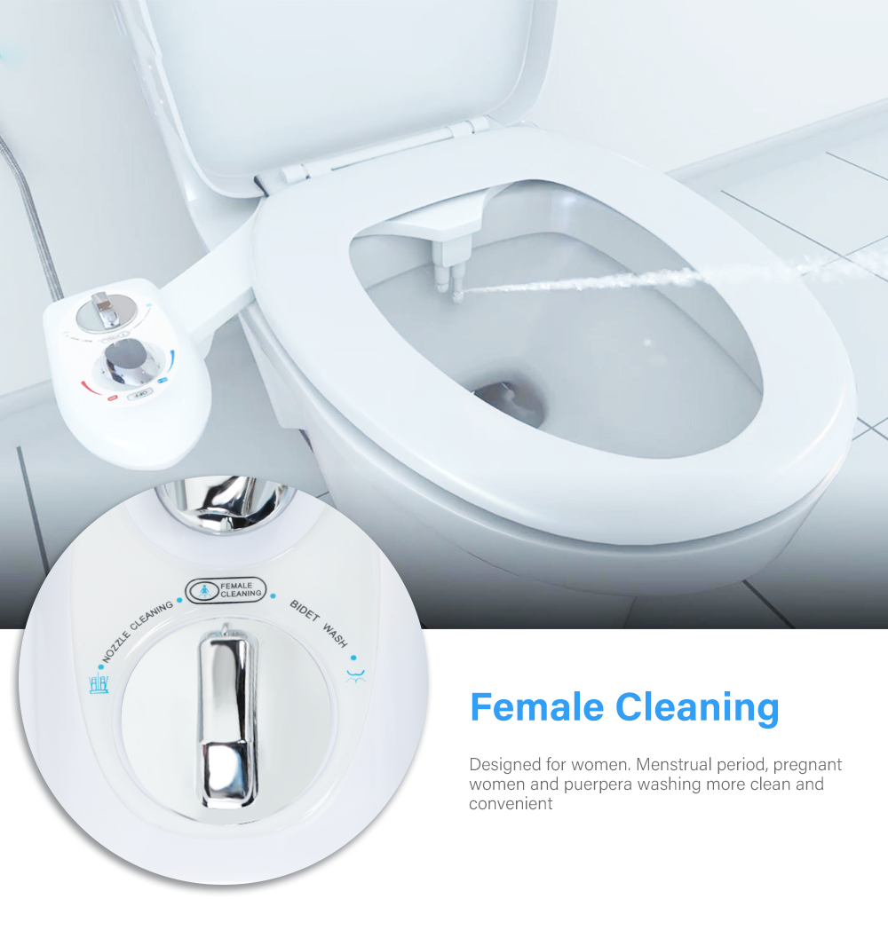 EB8601 Fresh Water Non-electric Mechanical Bidet Toilet Attachment
