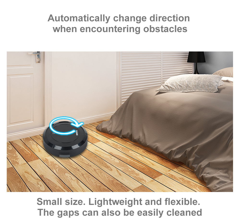 Mini Charging Sweeping Robot for Low-pile Carpet Hard Floor Robotic Vacuums