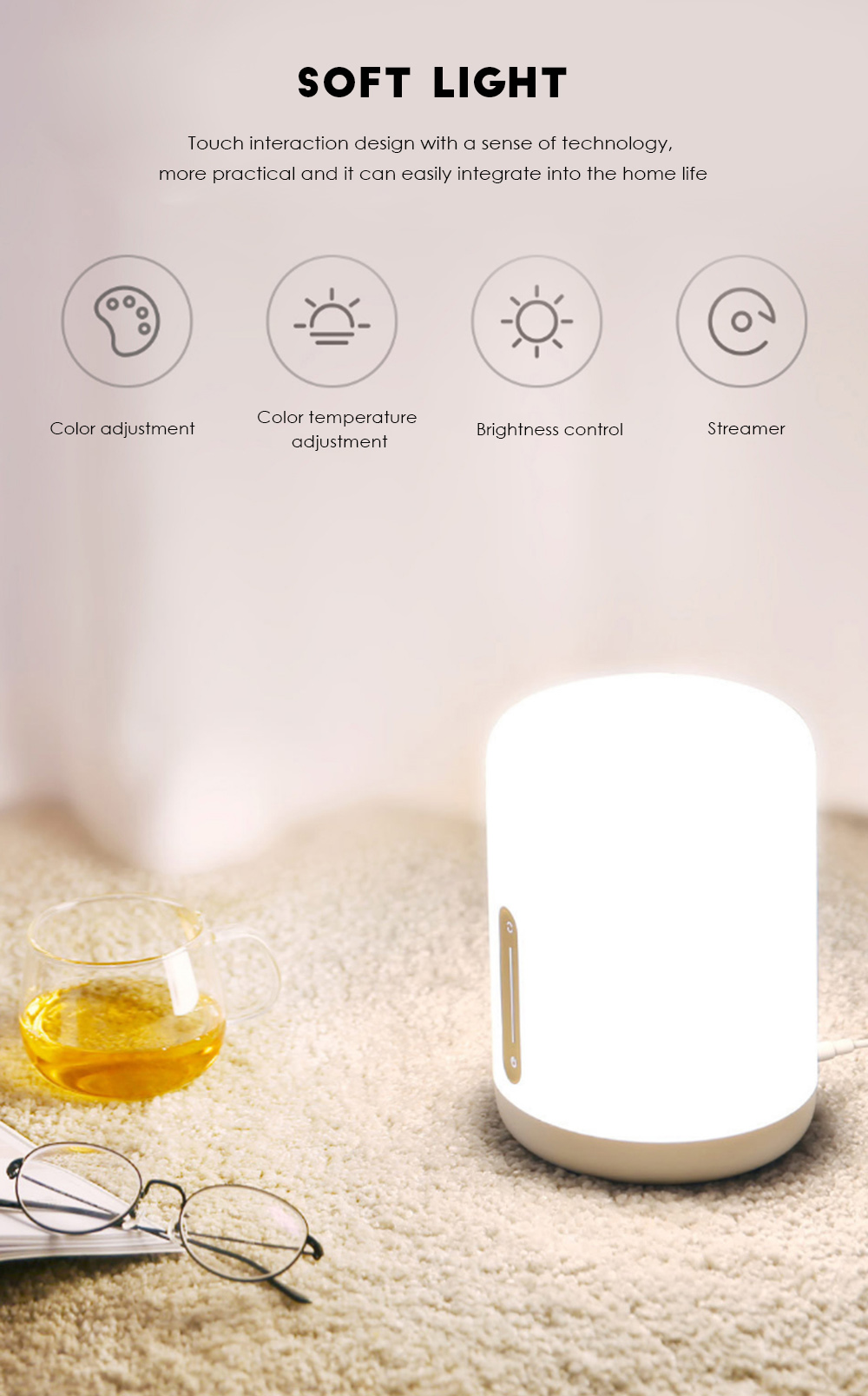 Xiaomi Smart LED Night Light Bedside Lamp