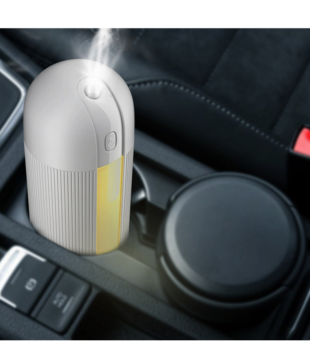 280ml Mini Household Car Mute USB Humidifier with LED Night Light