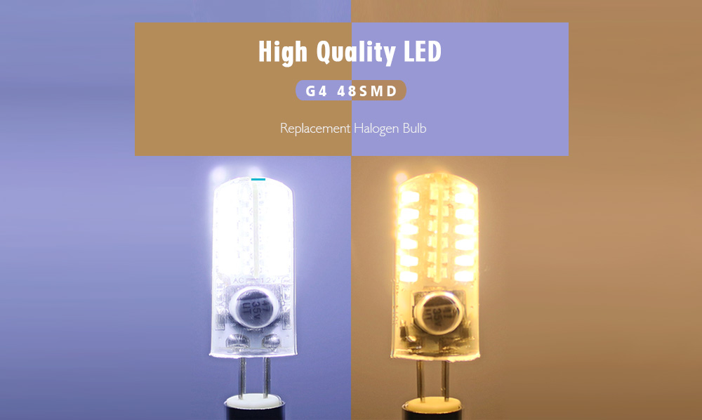 High Quality LED G4 48SMD Replacement Halogen Bulb 5pcs
