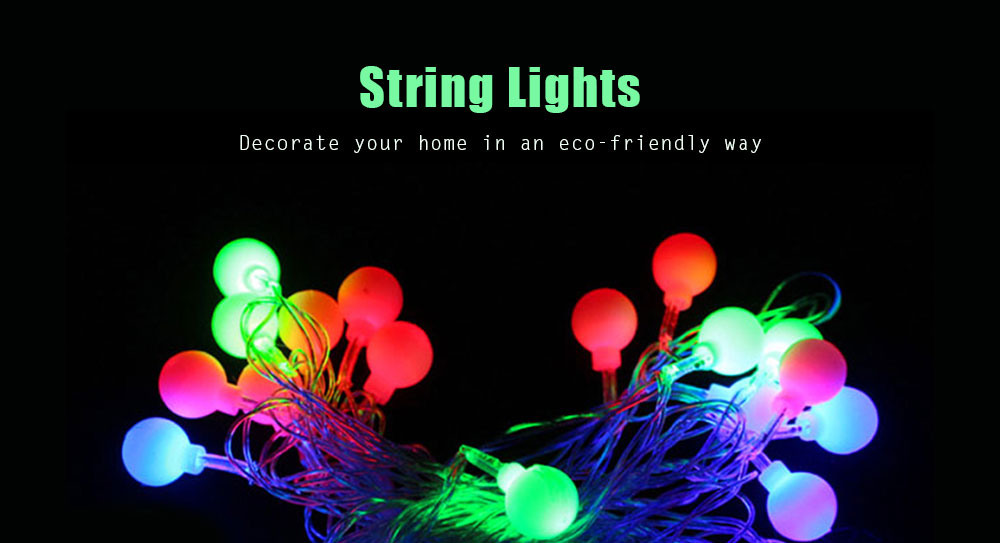 BRELONG Waterproof 4m 28LED Christmas Decorative Light String RGB EU Plug AC220-240V - Ball