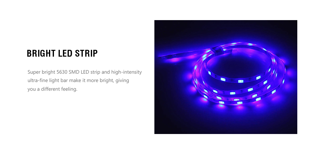 LED Strip Light 1.5M SMD 5630 60LEDS Tape TV Decoration with USB Cable