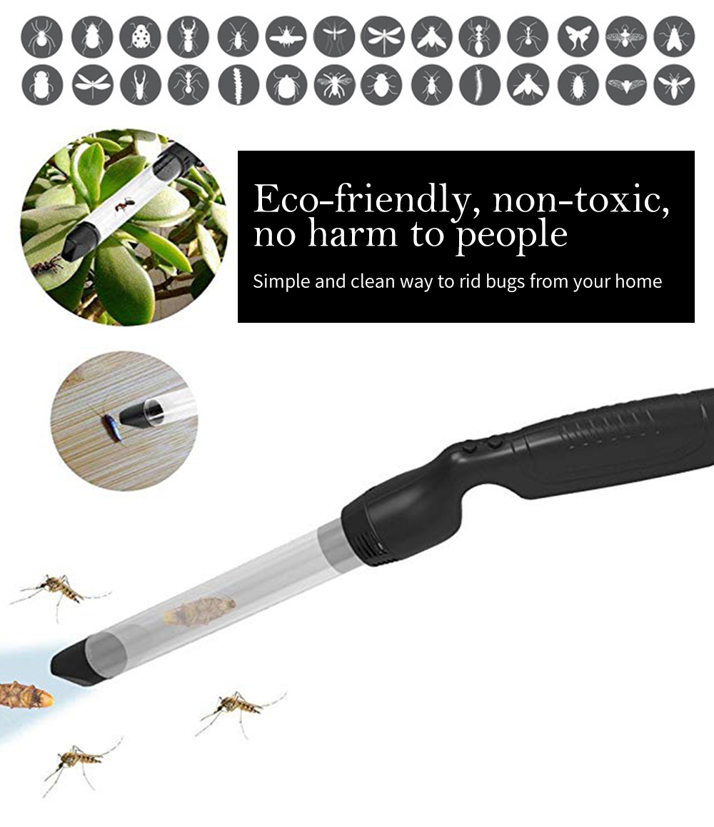 Portable Vacuum Insect Catcher Trap with LED Light