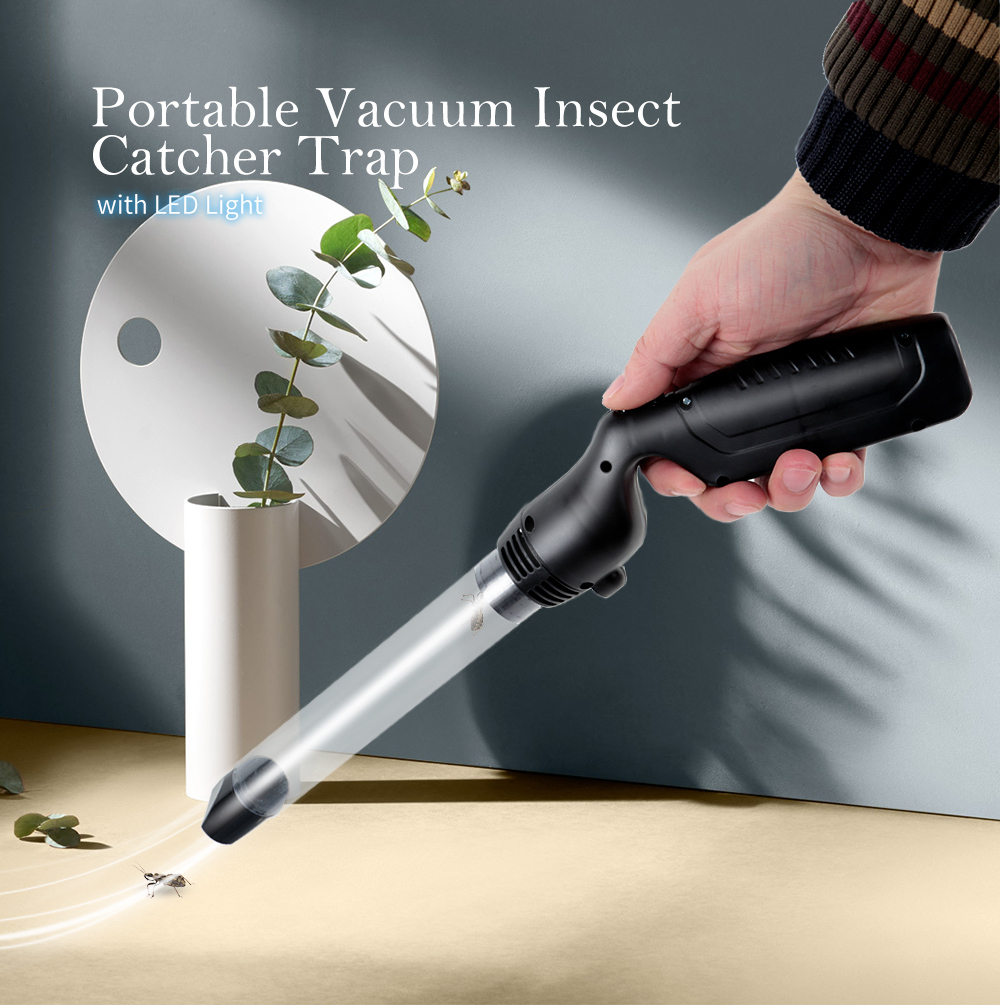 Portable Vacuum Insect Catcher Trap with LED Light