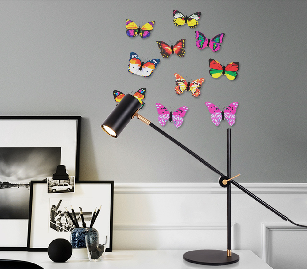 10pcs Butterfly Wall Stickers Night Lights Home Decoration