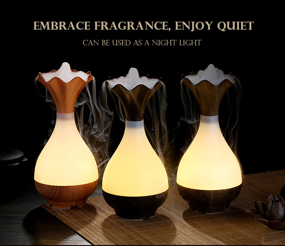 USB Ultrasonic Humidifier Aromatherapy Essential Oil Diffuser with LED Light