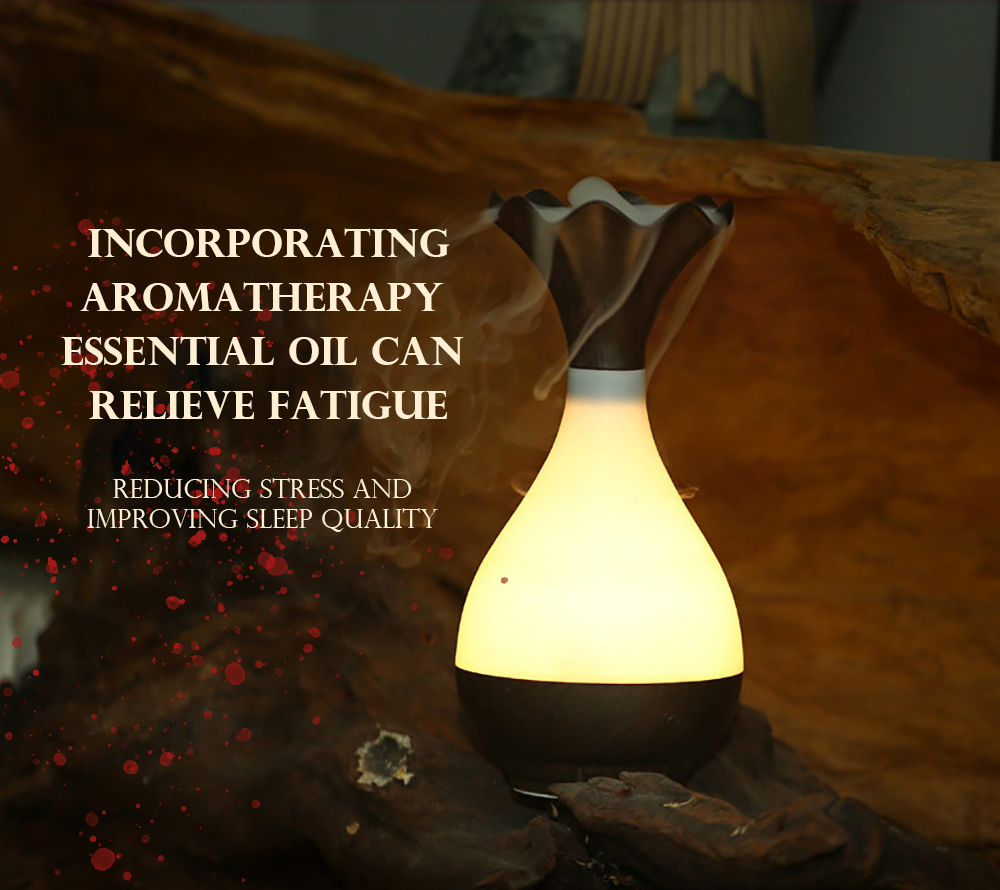 USB Ultrasonic Humidifier Aromatherapy Essential Oil Diffuser with LED Light