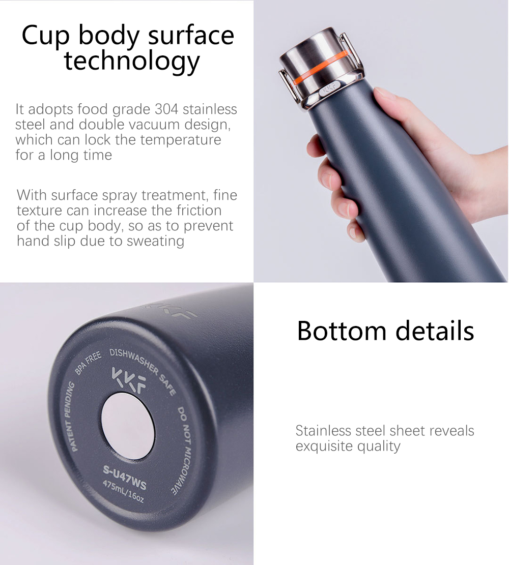 KKF Vacuum Bottle Portable Thermal Insulation Cup