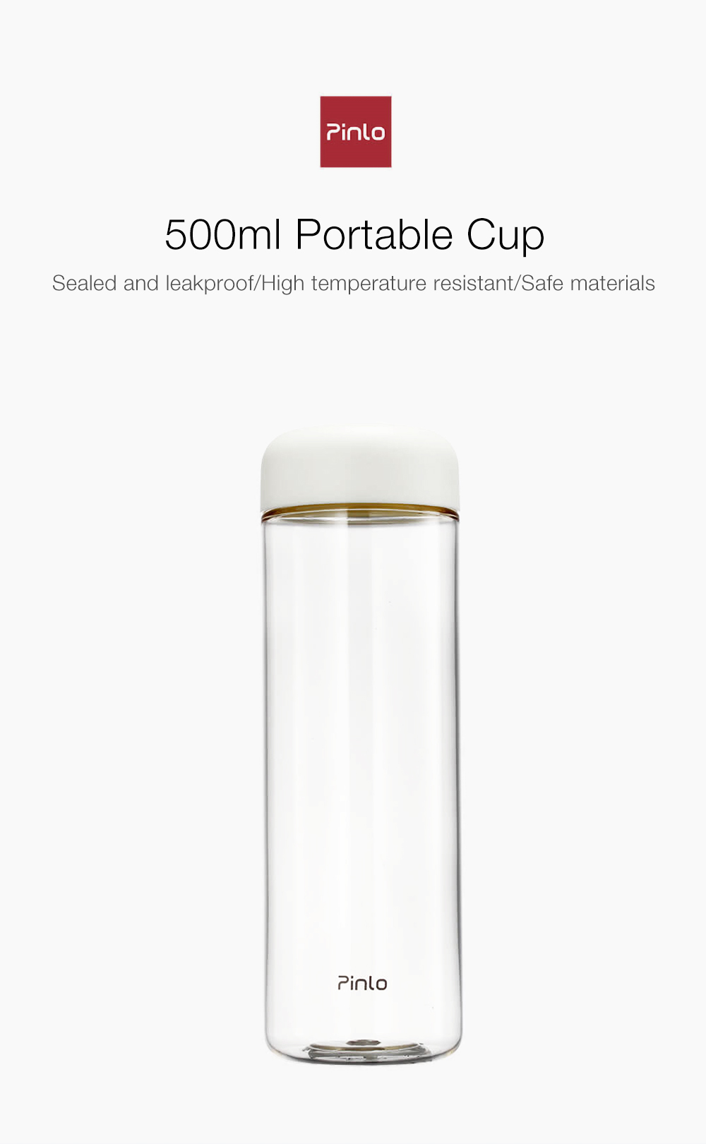Pinlo Portable Cup 500ml Tea Coffee Water Bottle