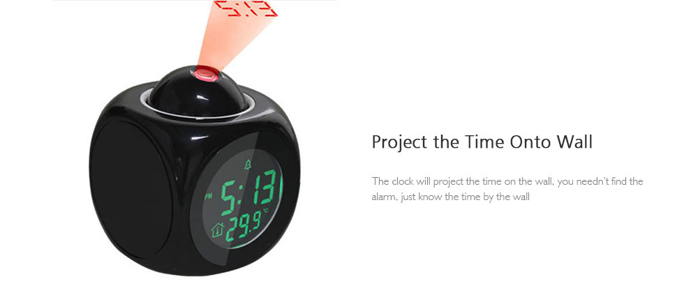 LCD Digital Projection Alarm Clock