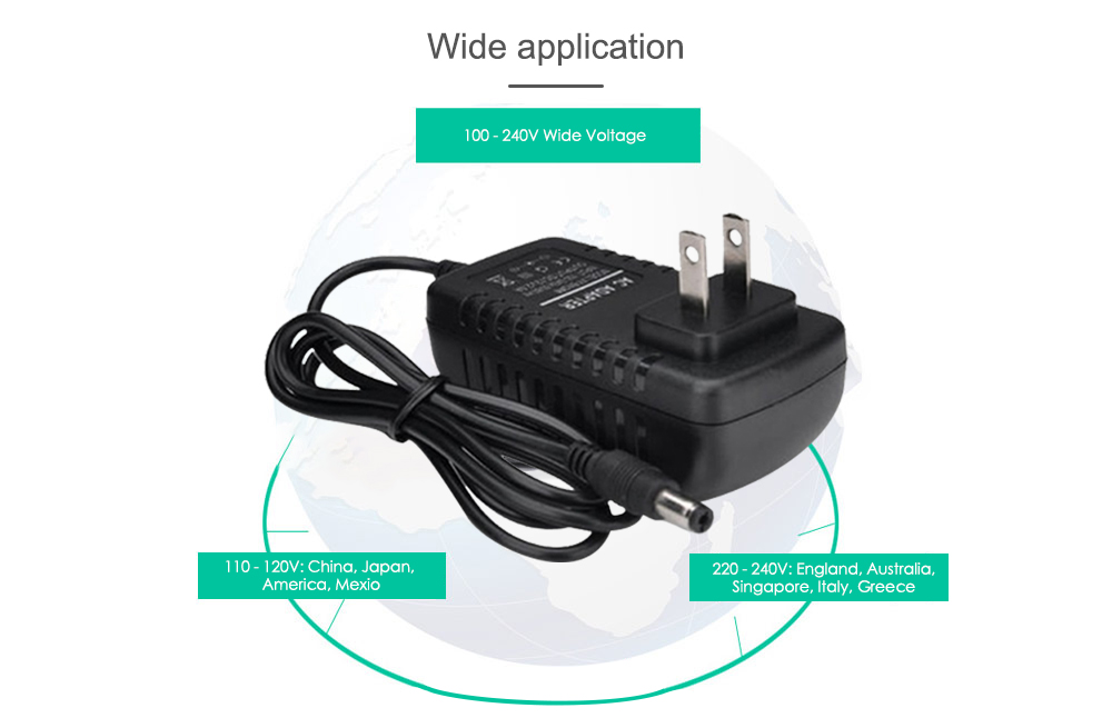 Power Adapter AC 100 - 240 V To 12V 2A for DC Female