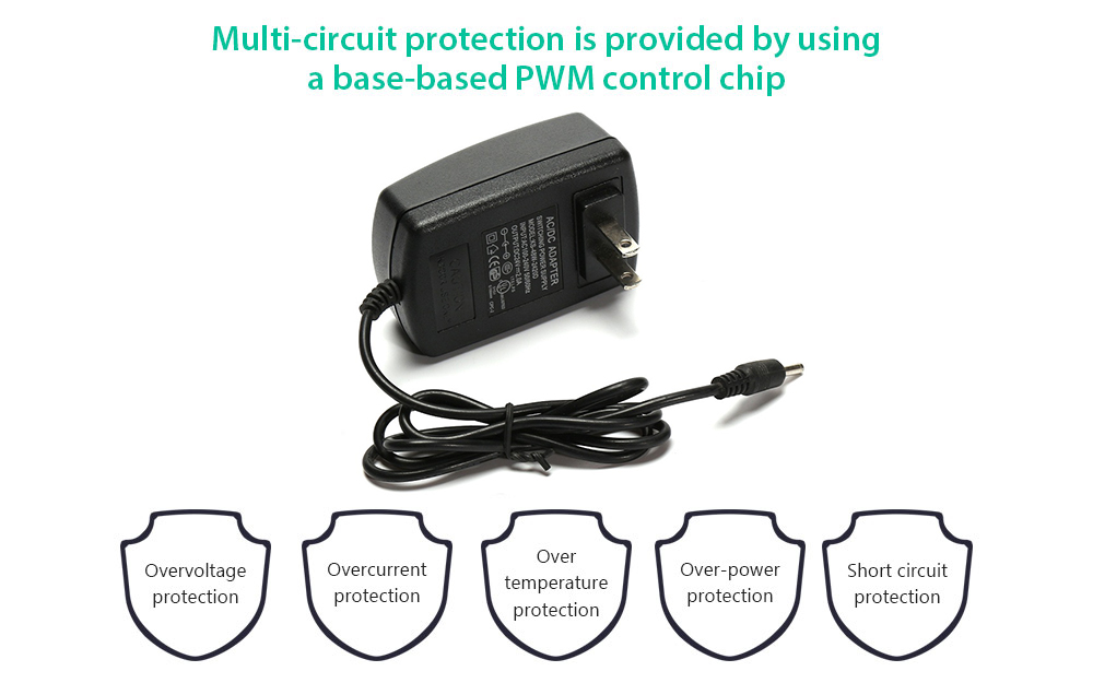 Power Adapter AC 100 - 240 V To 12V 2A for DC Female