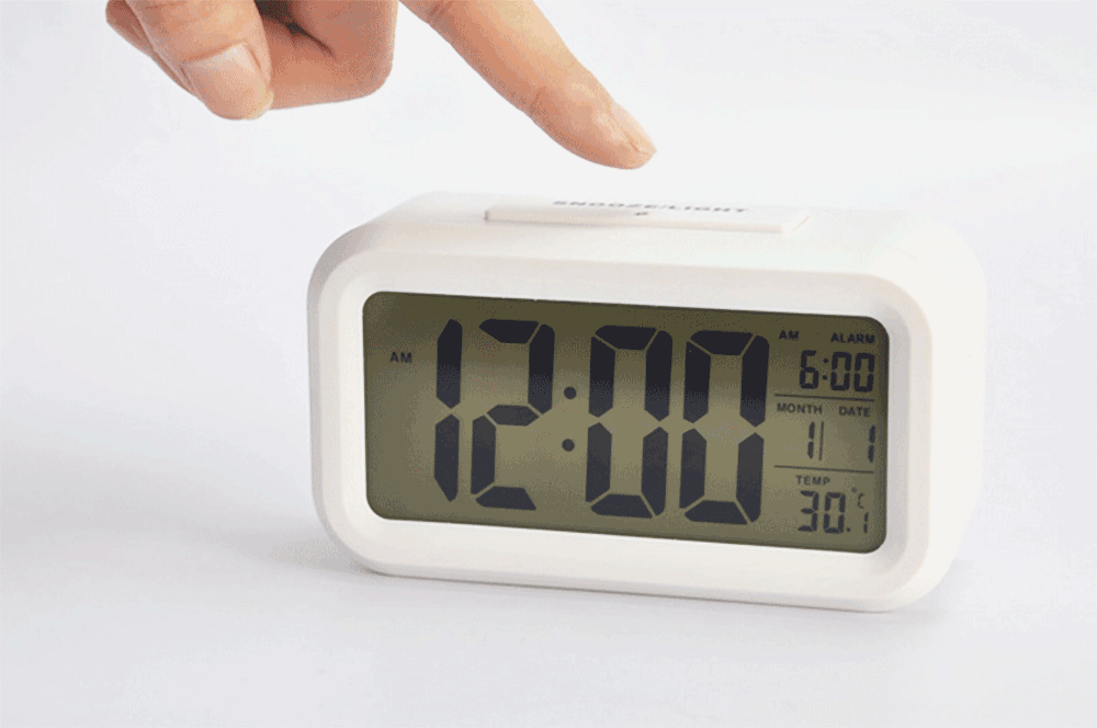 Digital LCD Display Alarm Clock with Backlight