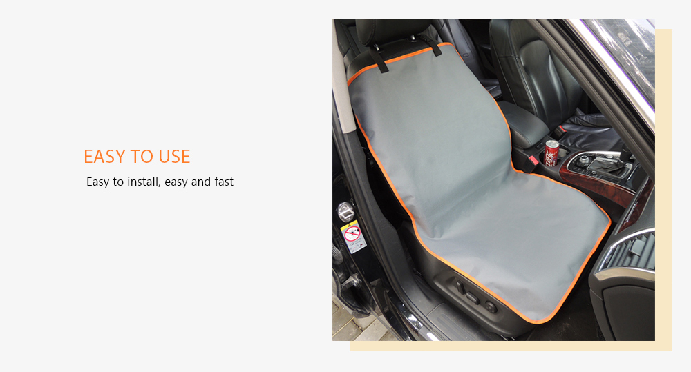 QX1201 600D Waterproof Oxford Cloth Car Single Seat Pet Mat