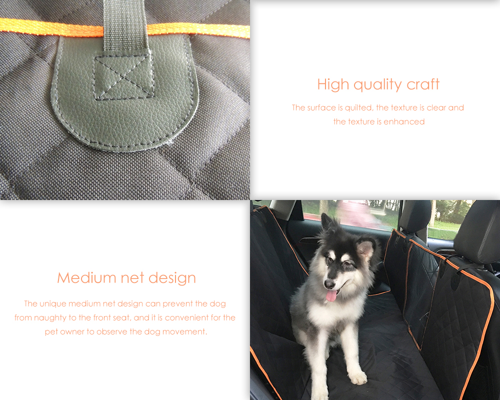 QX1205 600D Oxford Cloth Car Pet Pad with Medium Net