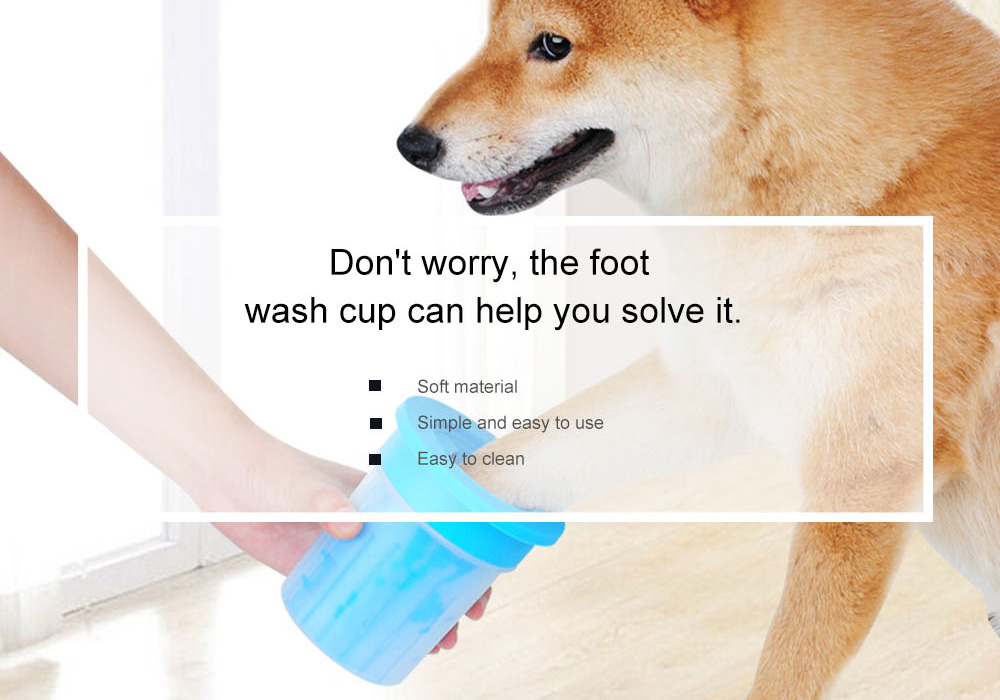 HanHanLeYuan Durable Pet Dog Foot Wash Cup