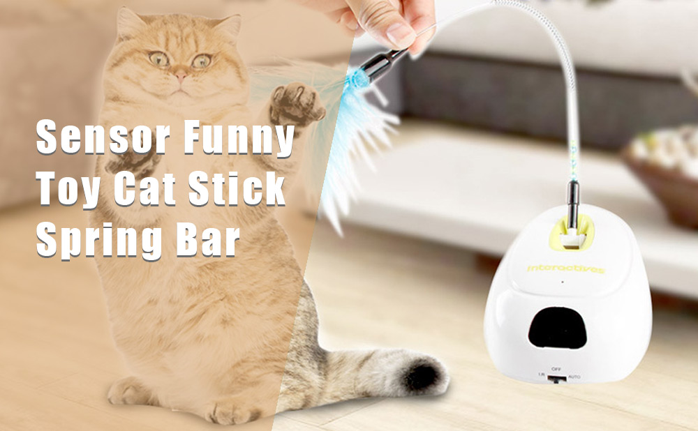 Sensor Funny Toy Cat Stick Spring Bar