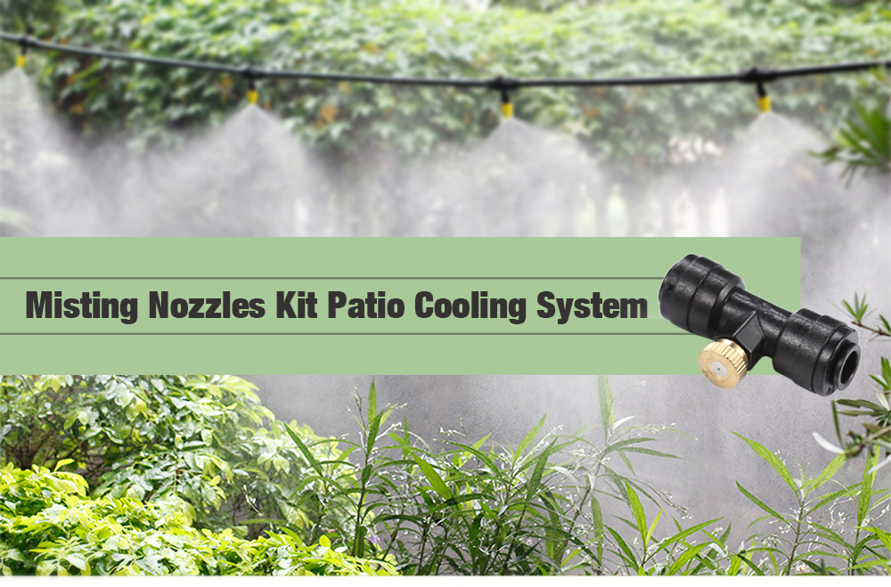 Misting Nozzles Kit Patio Cooling System Irrigation Accessories Set