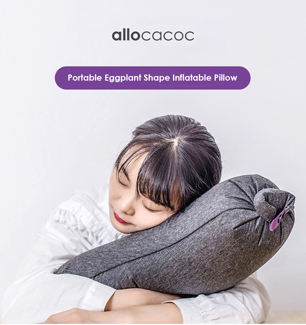 Allocacoc Creative Aubergine Eggplant Shape Inflatable Pillow