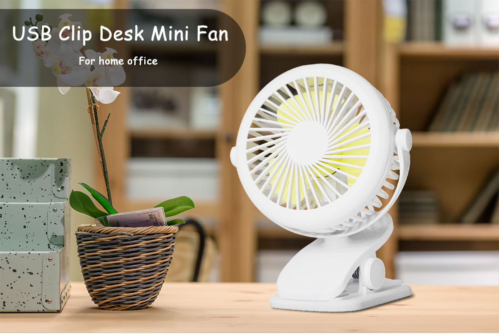 USB Clip Desk Mini Fan for Home Office Dormitory Bedroom