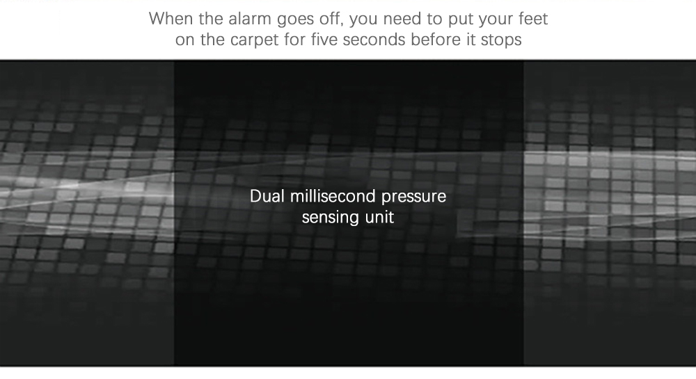 Pressure Sensitive Carpet Digital Alarm Clock