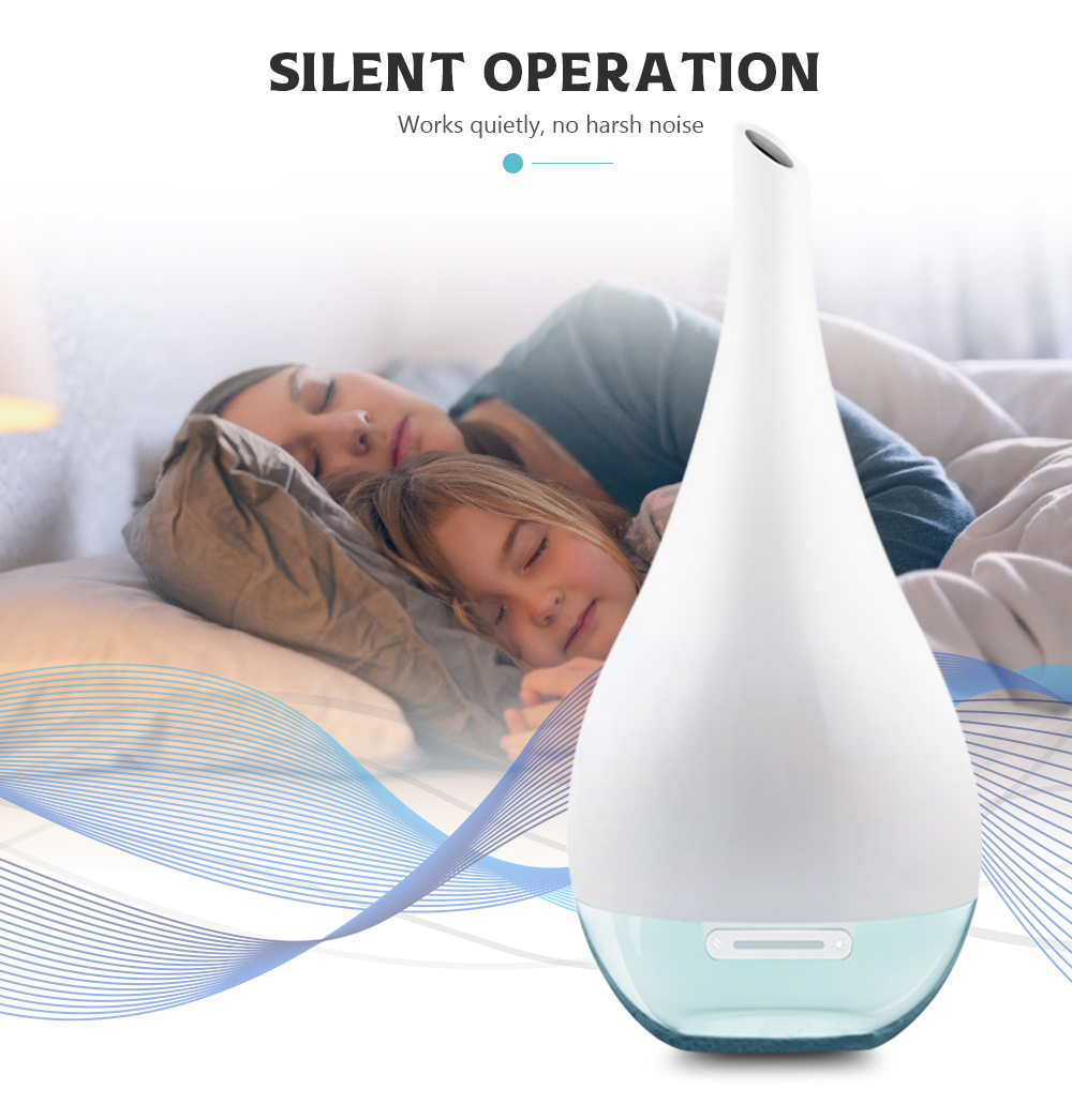 80ml Ultrasonic Aromatherapy Humidifier with Colorful LED Light for Bedroom / Yoga Studio / Office