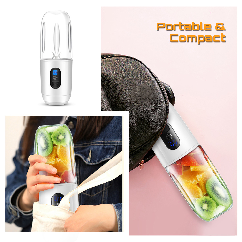 Electric Juicer Juice Smoothie Sorbet Portable Travel Home Cordless USB Port Baby Teat Bottle