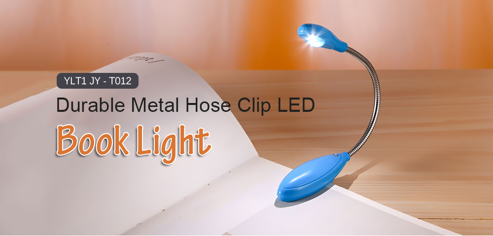 YLT1 JY - T012 Durable Metal Hose Clip LED Book Light