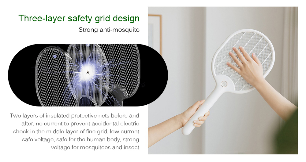 Household Mesh Surface Handhold Electric Mosquito Swatter