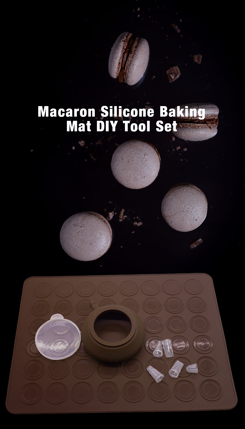 Macaron Silicone Baking Mat DIY Tool Set
