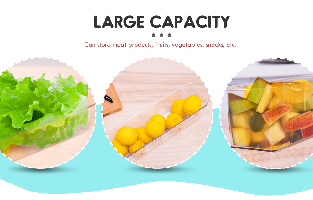 Refrigerator Fruit Vegetable Crisper Rectangular Drawer Type Storage Box