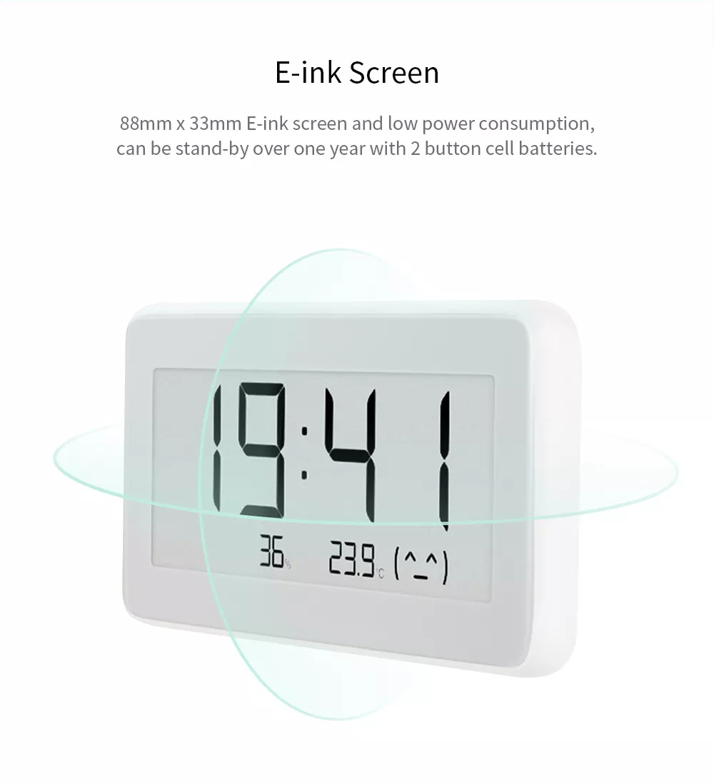 Mijia Smart Electronic Watch Temperature Humidity Monitoring