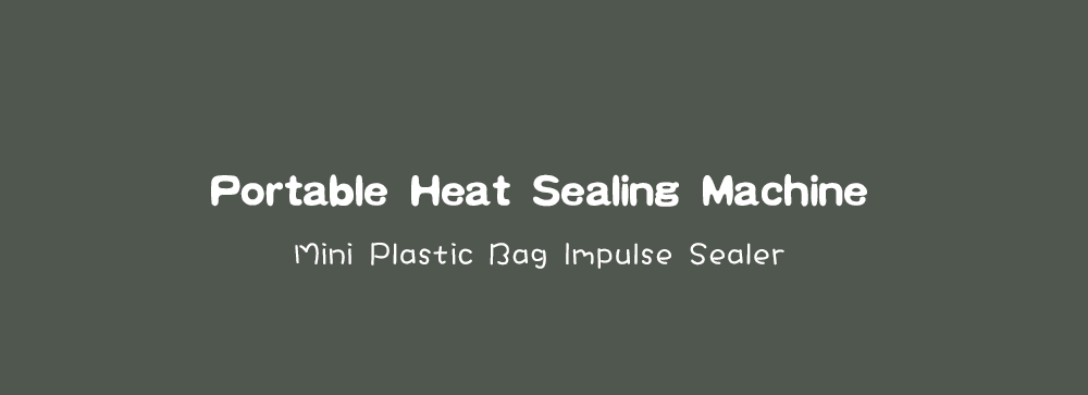 Portable Mini Heat Sealing Machine Plastic Bag Impulse Sealer