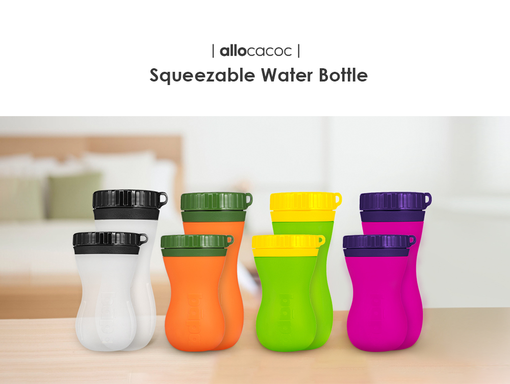 Allocacoc Squeezable Water Bottle