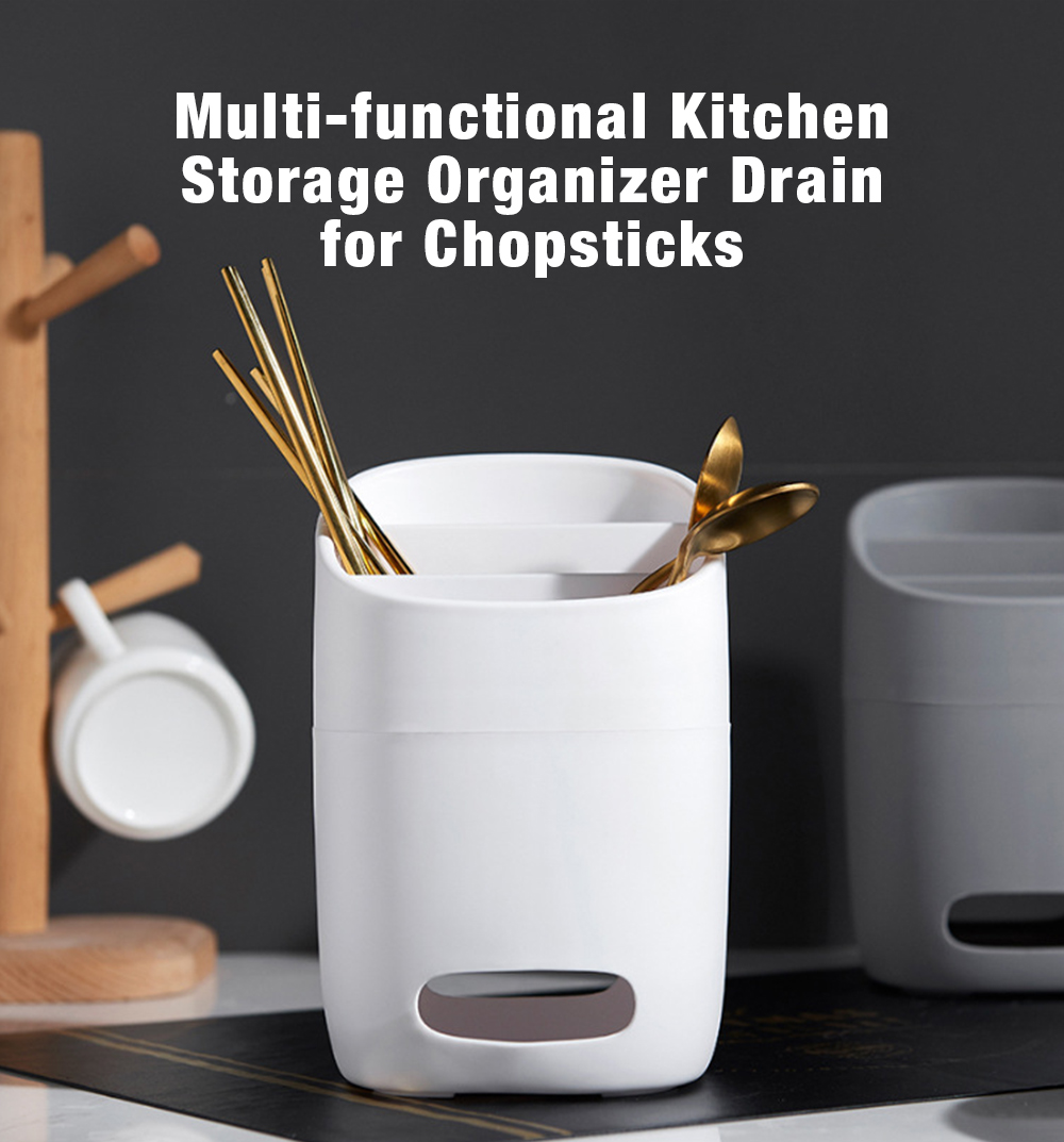 Multi-functional Kitchen Storage Organizer Drain for Chopsticks with Diatom Mud